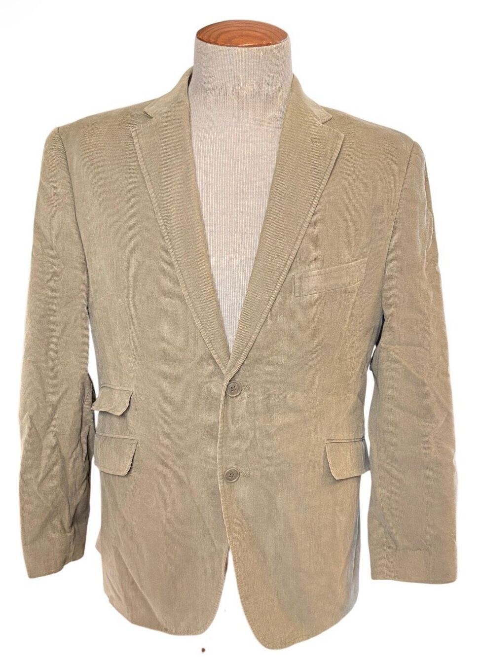 Madison Corduroy Men’s Blazer Sport Coat 42S Tan Khaki